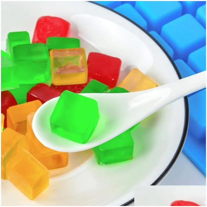 126 cavities square silicone molds mini cheese hard candy chocolate gummy caramel ice cubes jelly baking moulds 220509