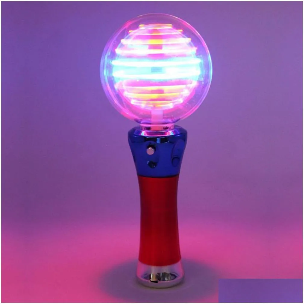 led rave toy light up magic ball toy wand for kids performance props flash toys party fluorescence stick glow in the dark light party favor