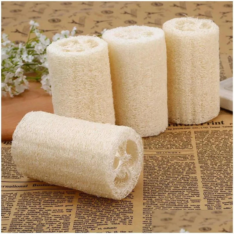 full loofah natural exfoliating bio sponge cellulose shower scrub kitchen bathroom inventory wholesale 100pcs mk133