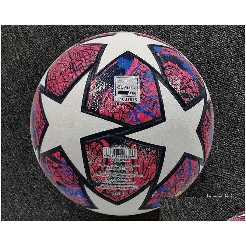  european champion size 4 soccer ball final kyiv pu size 5 balls granules slip-resistant football