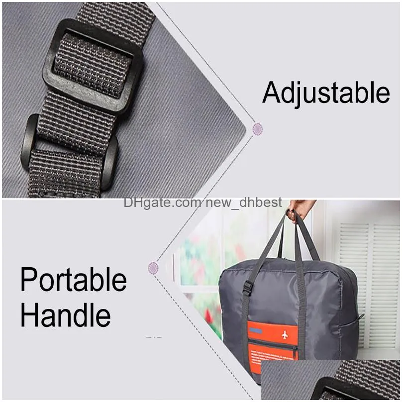 waterproof nylon folding 46x34.5cm 4 colors travel storage bag large capacity aircraft trolley travel portable luggage bags dh0492 t03