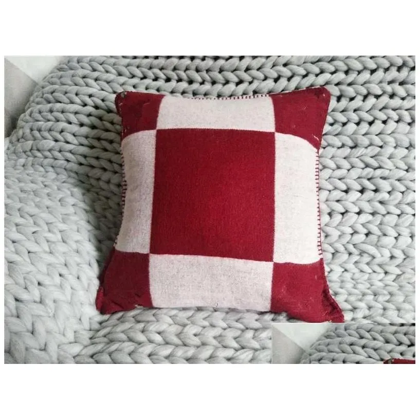 cushion/decorative pillow wool cushion er 45x45cm/65x65cm without case drop delivery home garden textiles dhz2p