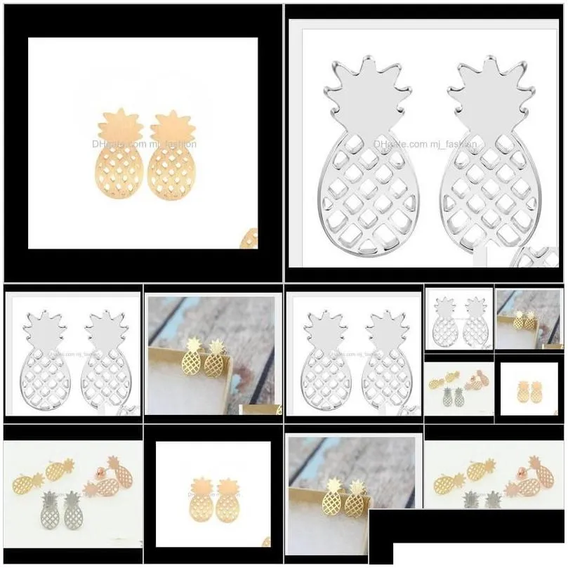 jewelryfashion pine earrings personality fruit hand dull surface stud earrings wholesale ps1846 drop delivery gmxry
