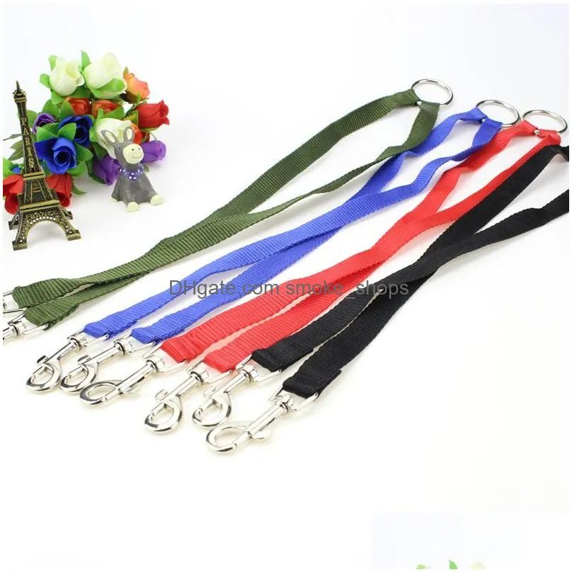 wholesale delicate pet dog couple connection leash double walking lead elastic two dogs leash nylon double pet leash 1.5cmdh0283 t03