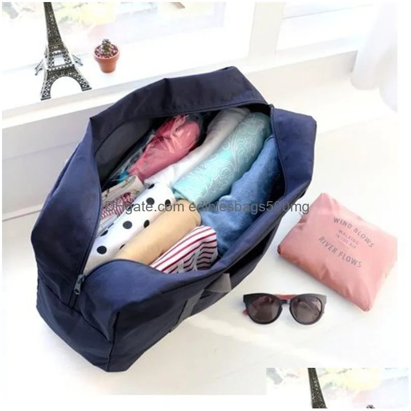 multifunction folding luggage storage bags large capacity waterproof tote bag travel clothes pouch foldable handbag organizer vt1565