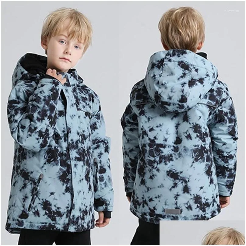 skiing jackets children ski jacket boy thickening warm kids suit cold-proof outdoor snowboard windproof waterproof winter clothing