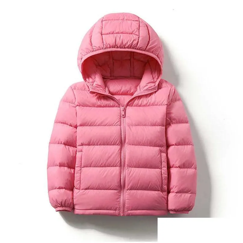 down coat high quality kids duck down jackets 2022 new ultra light hooded winter coats for boys girls portable windproof puffy parkas 14t