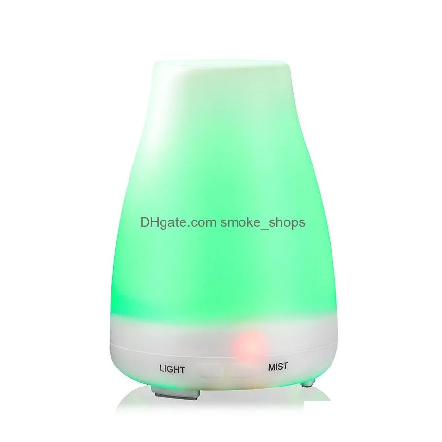 ultrasonic 7 color changeable led essential oil diffuser smart power-off air mist humidifier 100ml aroma essential oil diffuser dh1144