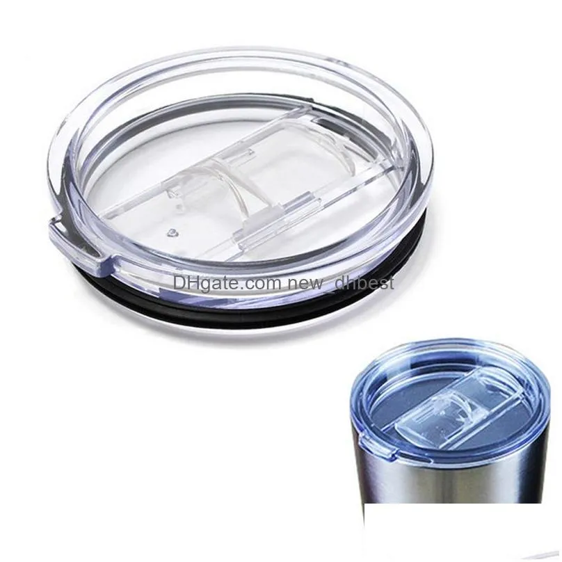 splash proof plain plastic lid sealing bottle cover 20oz 30oz for skinny tumbler water cup multi styles dbc vt0198