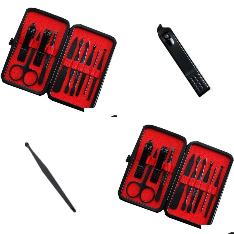 manicure nail clippers pedicure set portable travel hygiene kit stainless steel cutter tool set