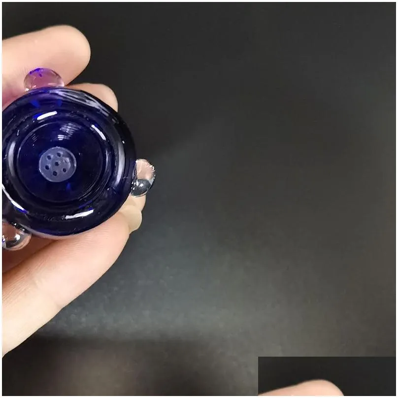 retail glass smoking screen filter high quality durable accessories 7x2mm 7 holes dia8mm for ago atmos raw junior g5 dry herb vaporizer hand pipe bowls vs bong in