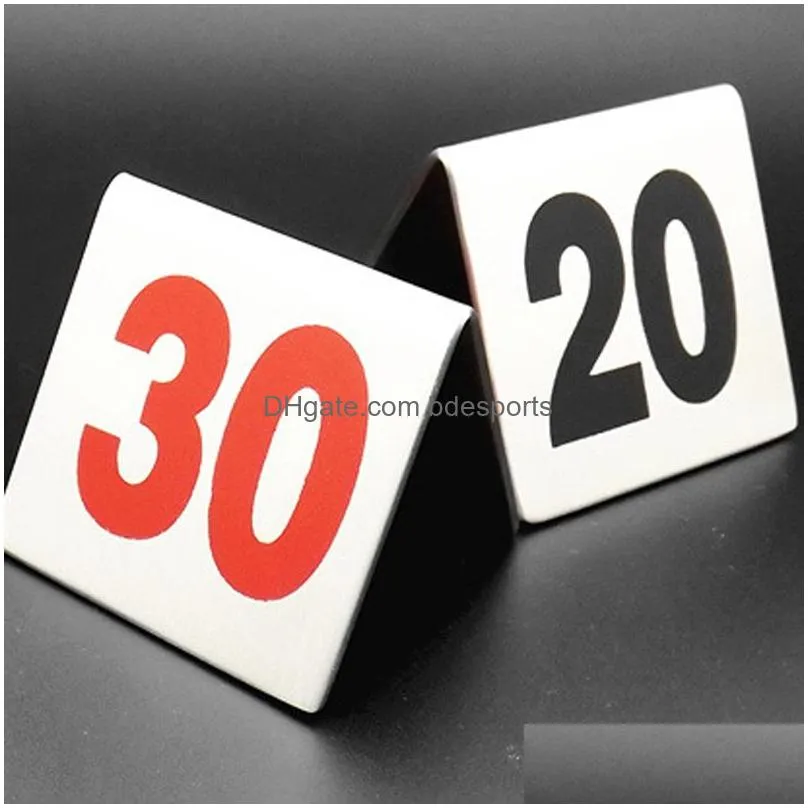 wholesale number 1-100 stainless steel table numbers cards metal number signage table sign card restaurant hotel cafe bar tools dbc