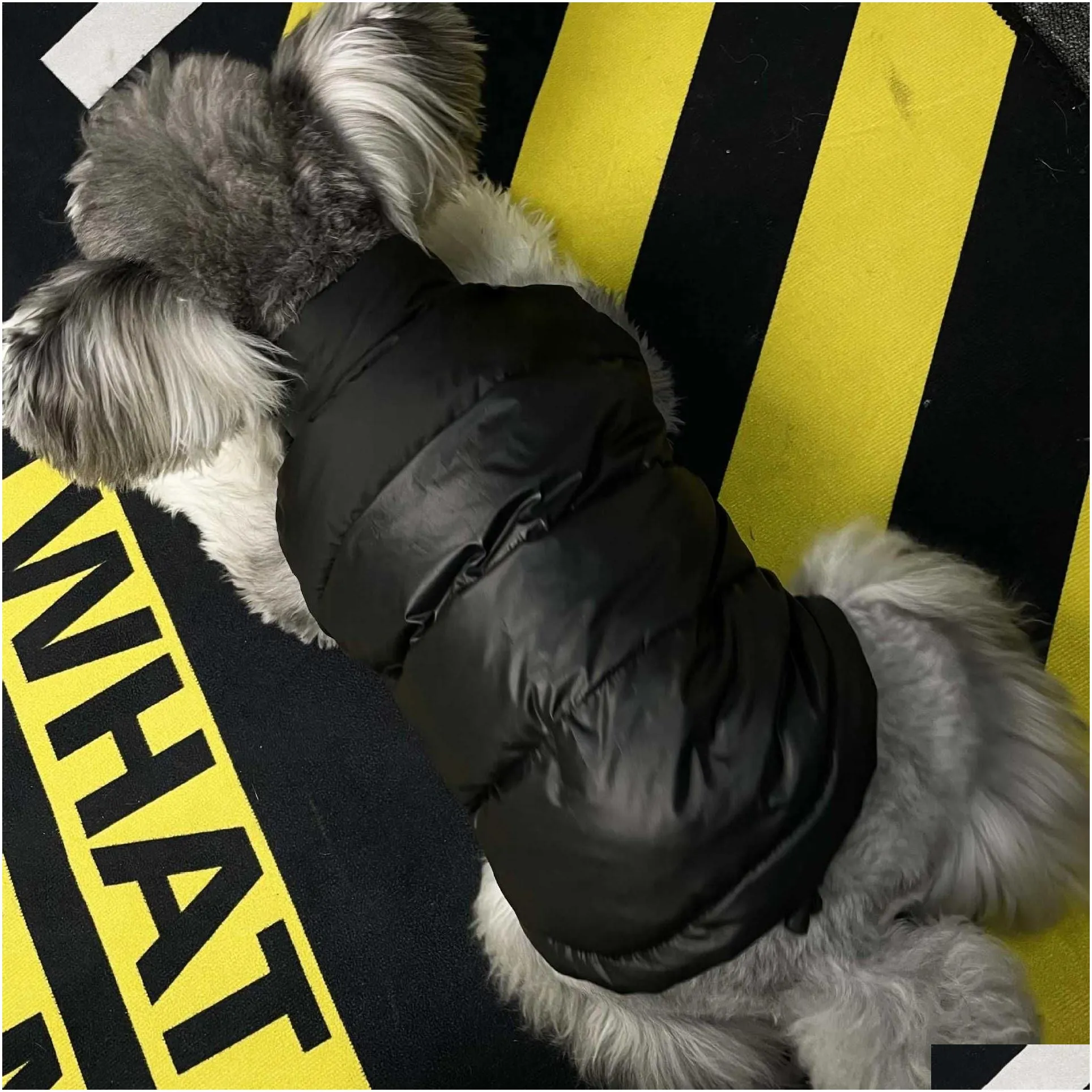 the dog face pet clothes luxurious thick white down jacket warm autumn winter small and medium french bulldog chihuahua vest 210914