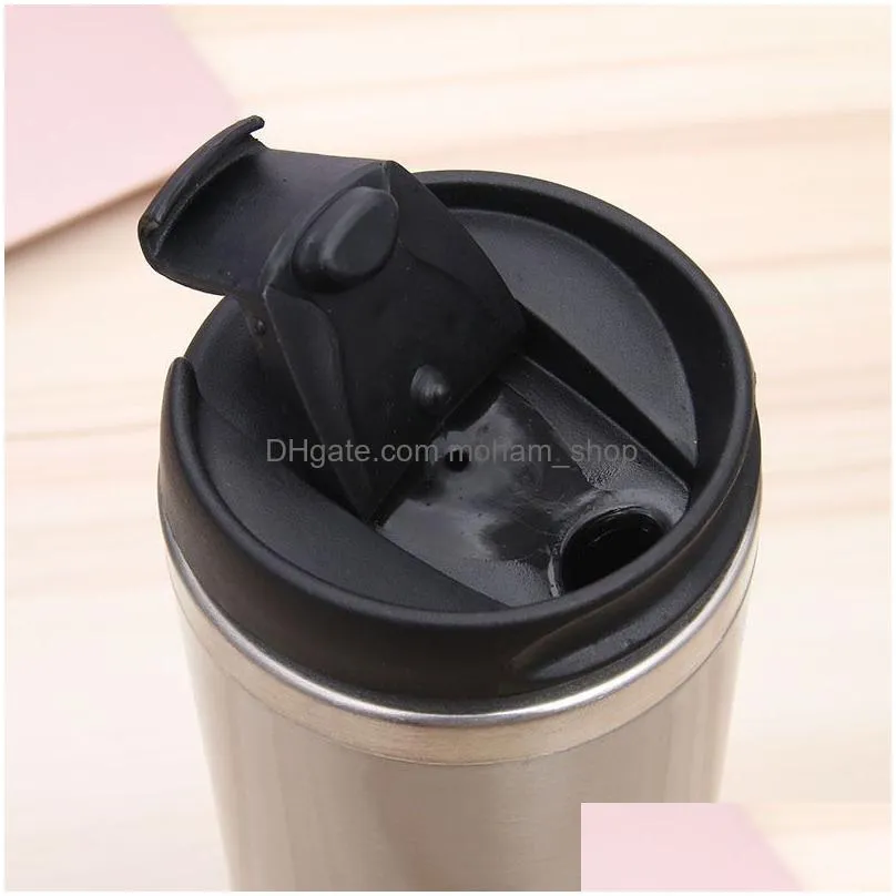 14oz blank sublimation straight tumblers heat tansfer coffee mugs double wall stainless steel vacuum flack beer mugs vt1775