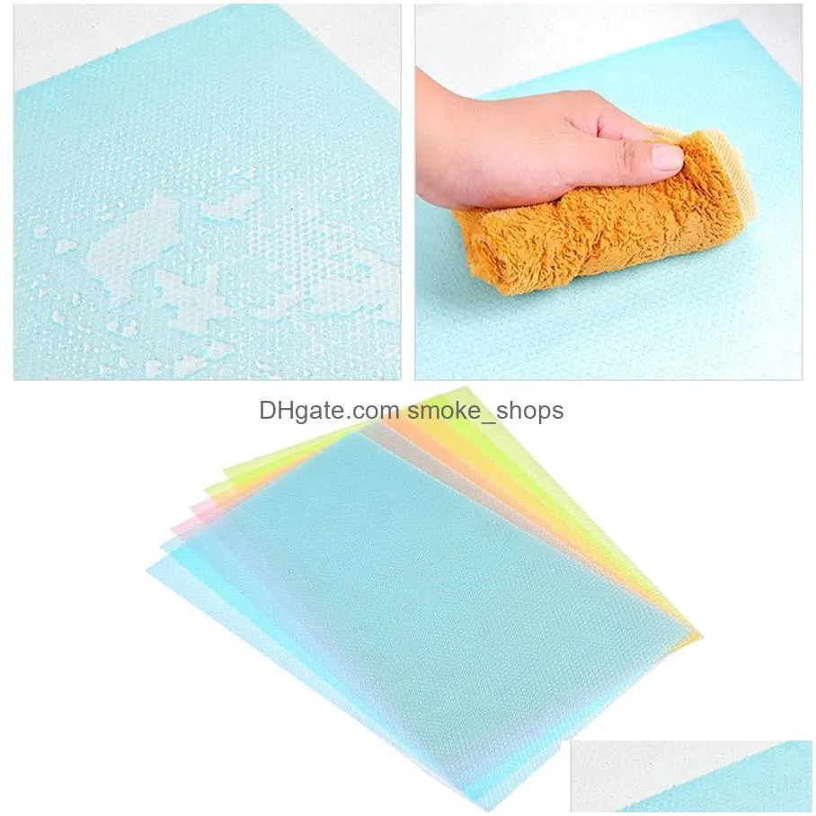 wholesale 4pcs/set 45x30cm cut antifouling refrigerator cabinet mat waterproof cleanable insulation pad moisture proof eva mats dh01019