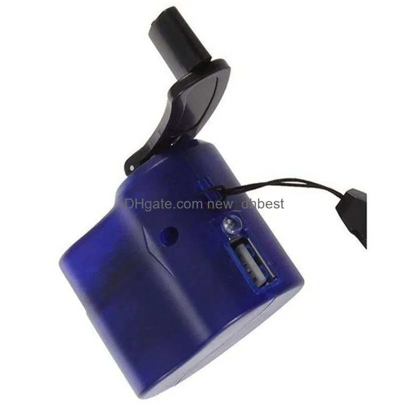 wholesale emergency hand crank  mobile phone mini usb charging dynamo portable outdoor mobile phone hand crank  dh1367