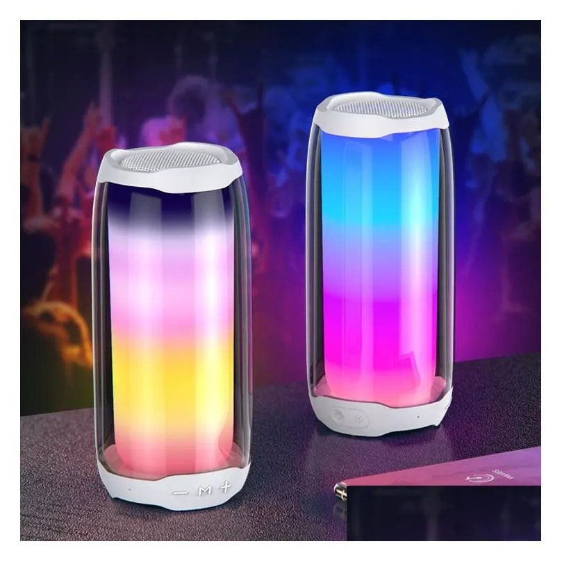  speakers pulse4 music pulsation 4 full screen colorful bluetooth speaker waterproof mini sound wireless subwoofer