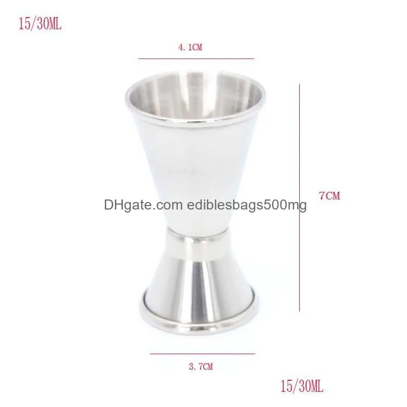 double sided measuring cup cocktail liquor bar measuring cups stainless steel jigger bartender drink mixer liquor measuring cup dbc