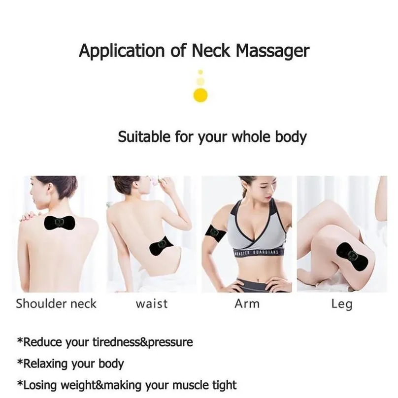 cervical massager portable neck back massager electric neck massage rechargeable intelligent neck relaxing device 220426