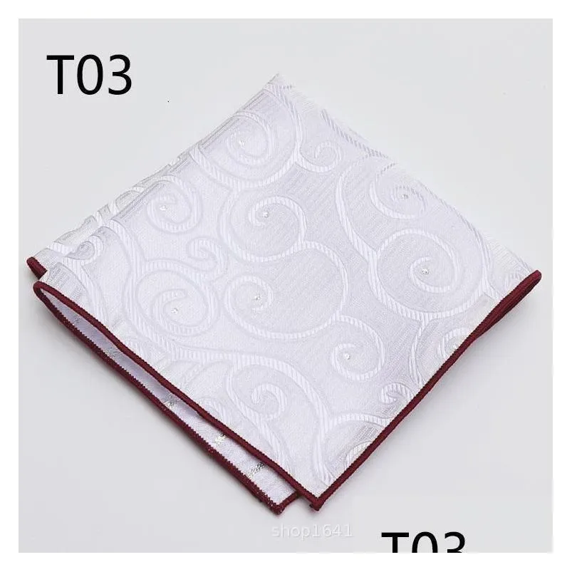 10 pieces /lot large 32 cm handkerchief man paisley flower dot pocket square men paisley casual hankies for mens suit wedding 201009