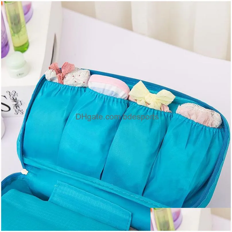 travel multi-function women underwear panties storage bag large capacity bra storage organizer bag portable 4 colors wash bags dh01016