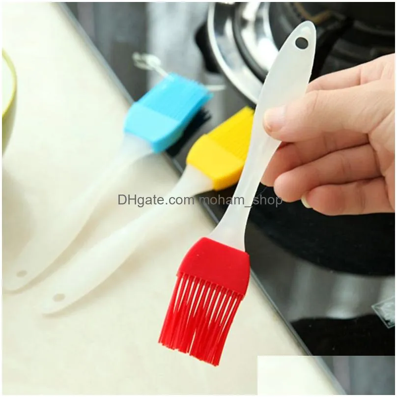 kitchen baking tools silicone bbq oil butter brush cook pastry grill food bread bakeware oil cake cream bbq silicone hair brush dh0466