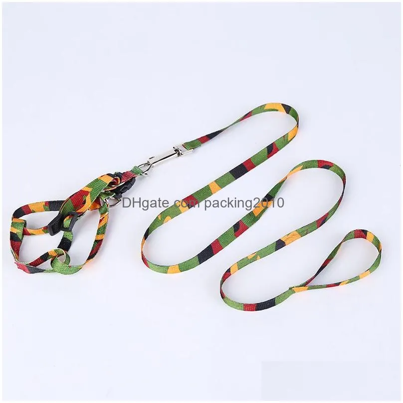 wholesale animals supplies accessories printing nylon dog adjustable pet leash puppy cat pet dog necklace rope tie collar leash dh0273