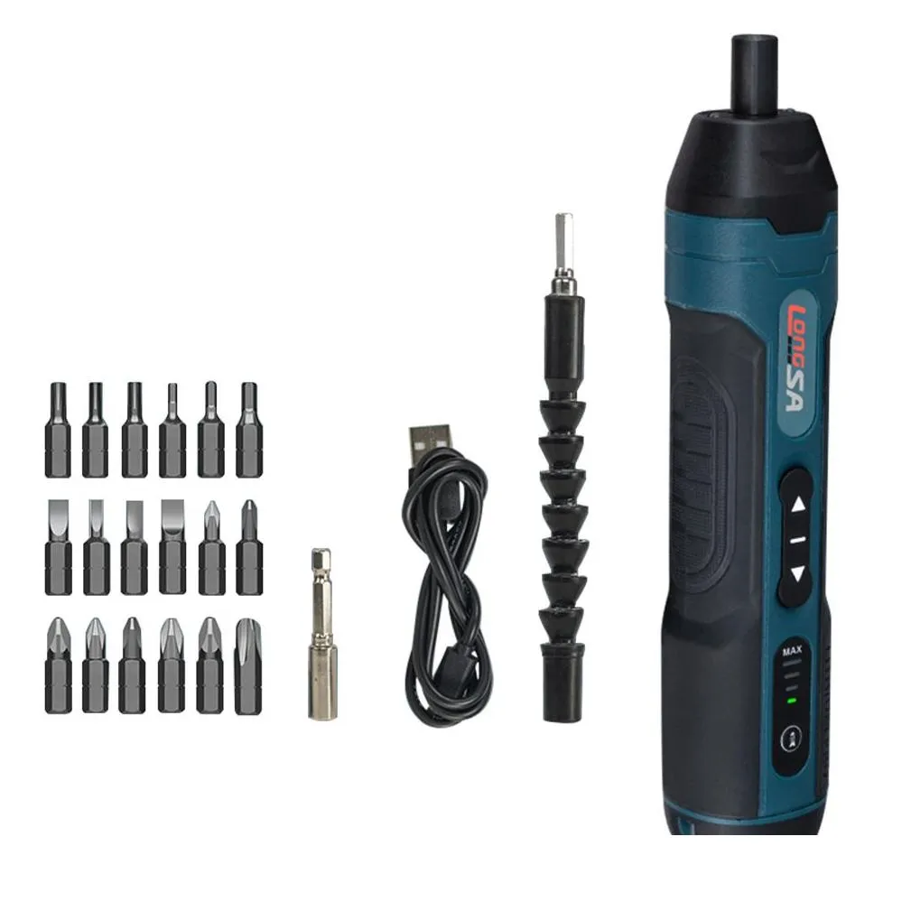 screwdrivers cordless electric screwdriver rechargeable 1300mah lithium battery mini drill 36v power tools set household maintenance repair