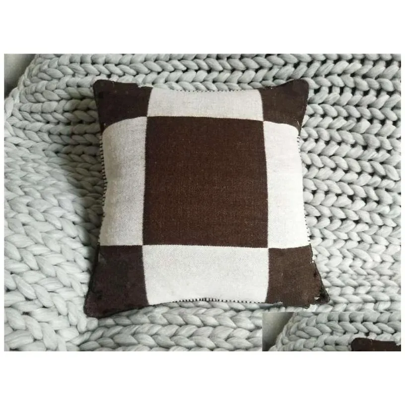cushion/decorative pillow wool cushion er 45x45cm/65x65cm without case drop delivery home garden textiles dhz2p