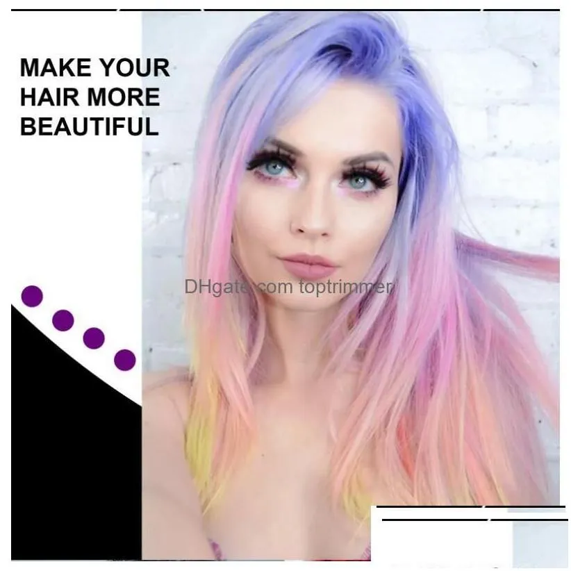 hair colors 6 instant temporary color wax washable dye cream natural for halloween party cosplay club women and men drop delivery pr