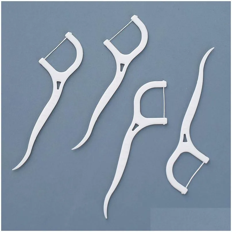 100pcs dental floss flosser picks floss sticks for adults and kids with dentals pick