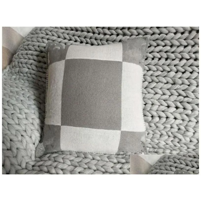 cushion/decorative pillow wool cushion er 45x45cm/65x65cm without case drop delivery home garden textiles dhz2p
