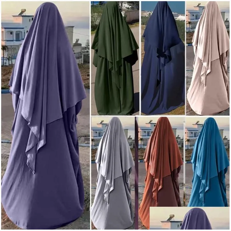 ethnic clothing eid prayer garment long khimar islamic women hijab sleeveless tops abaya jilbab ramadan abayas muslim arab niqab