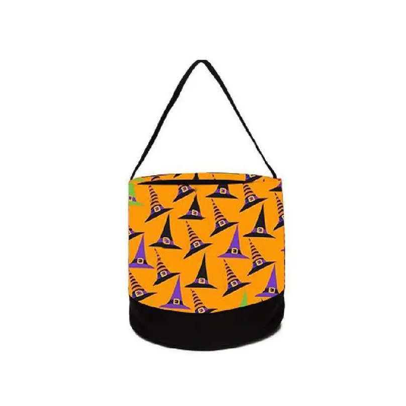 halloween party trick or treat bags candy buckets fabric tote bag for halloween supplies