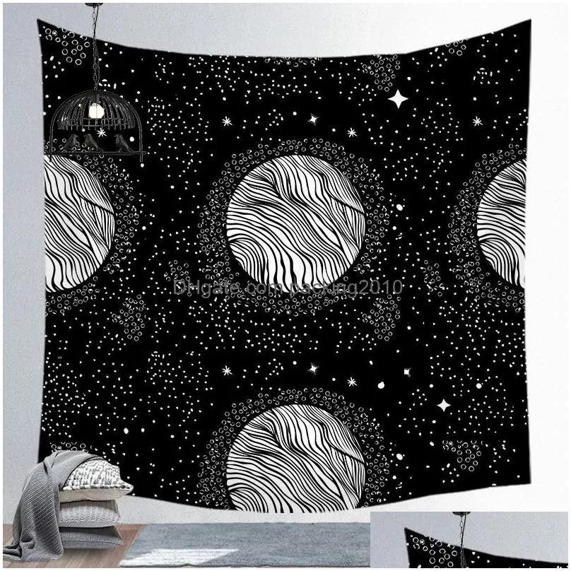 150x130cm amazing night starry sky star tapestry 3d printed wall hanging picture bohemian beach towel table cloth blankets 64 m2