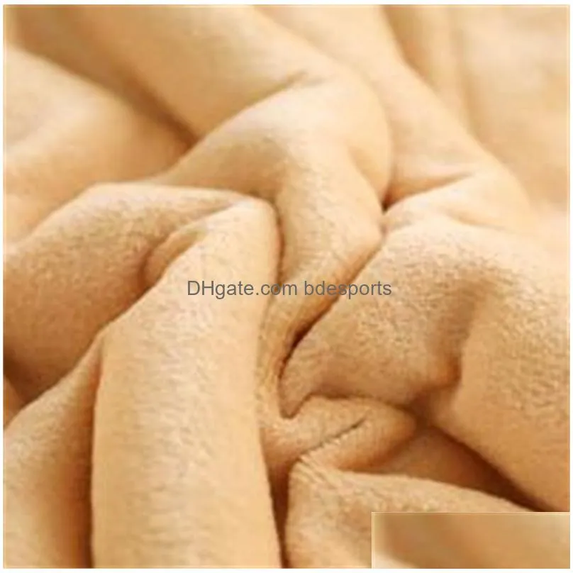 luxury cashmere blanket winter thick double layer sherpa throw 150x200cm warm comfortable weighted flannel fleece blanket 201113 771