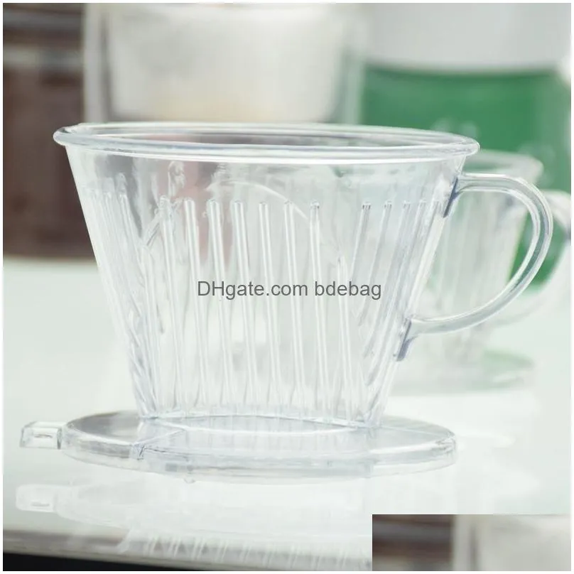 small plastic cone reusable coffee filter baskets mesh strainer pour over coffee dripper 102 drip type 5 5be d3