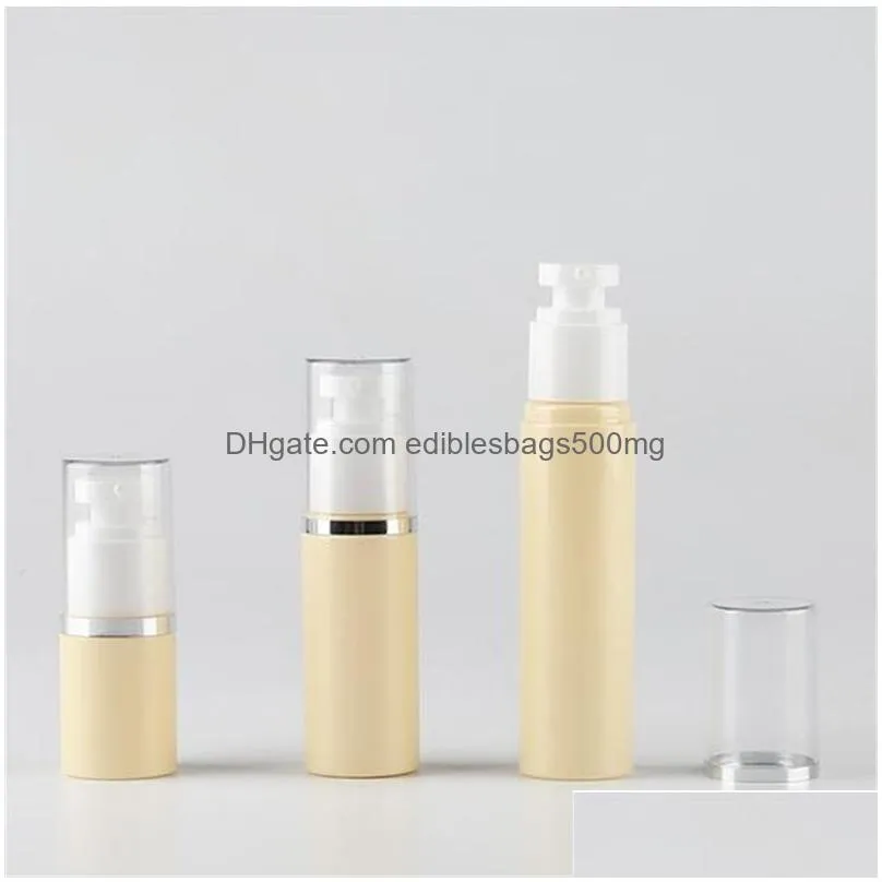 30ml 50ml 80ml pet plastic upscale empty vacuum pump bottle airless dispenser jar container for lotion makeup cosmetic cream 2333 t2