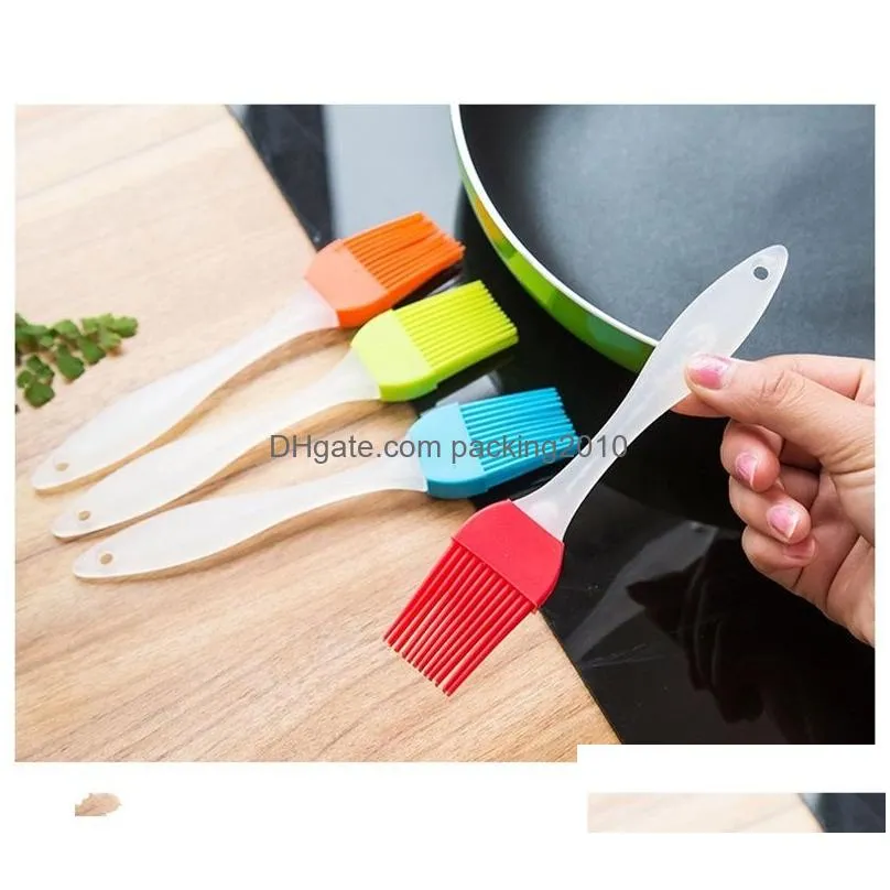 newest silicone baking bakeware bread cook brushes pastry oil non-stick bbq basting brush tool kitchen gadget 160 k2