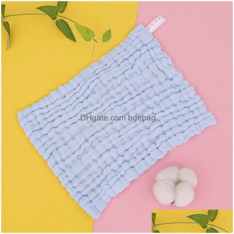 baby towel cotton plain square born handkerchief face towel infant wipe hands towel toddler bibs 70 o2
