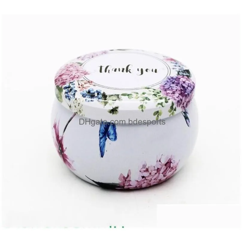 tea pot tin box home garden personality candy box drum-shaped candy cookie box handmade soap candle jar packaging case 33 j2