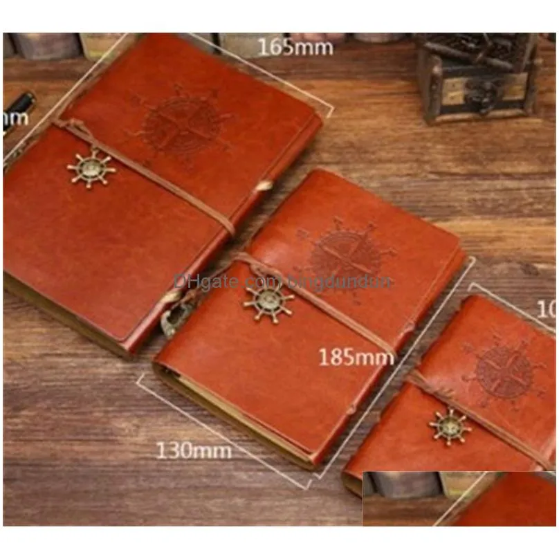 compass bandageds retros notepad loose leafs small notebooks kraft paper rich color notebook school supplies 5 6lq e2