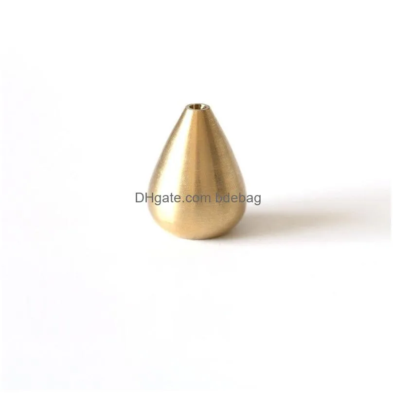 water drop shape incense stick holder brass small censer accessories mini copper incense stick holder home decor 272 n2