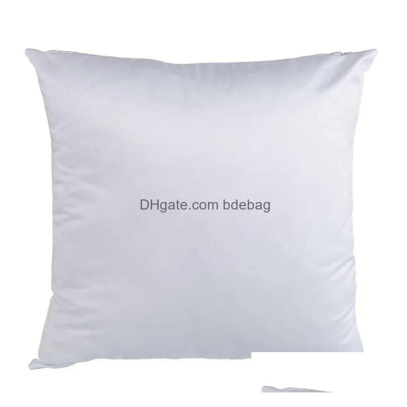 sublimation 45x45cm square pillowcase diy blank pillow cover heat transfer sofa pillow cases insert polyester throw pillow covers 191