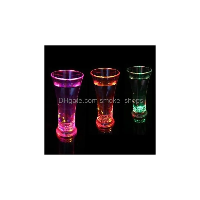 luminous beer cup high brightness glass water lights colorful led drinking cups party night bar mugs valentine gift 6 4jc kk