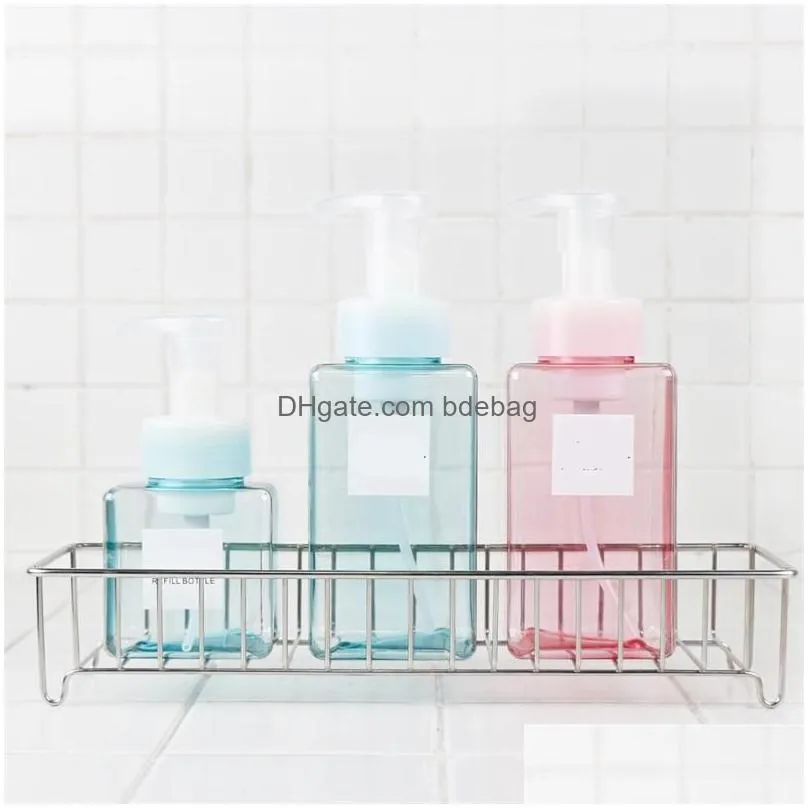 250ml plastic soap dispenser bottle square shape foaming pump bottles soap mousses liquid dispenser foam bottles packing bottles 193