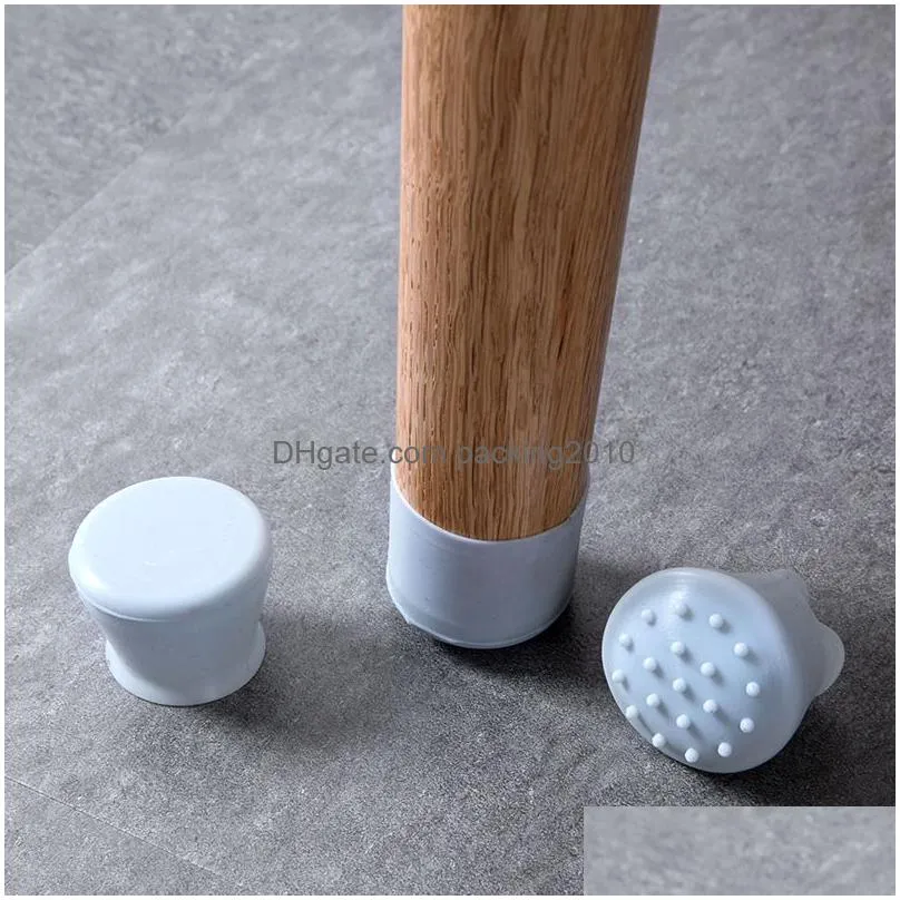 party favor table chair leg mat silicone non-slip tables chairs caps foot protection bottom cover pads wood floor protectors delivery in 170