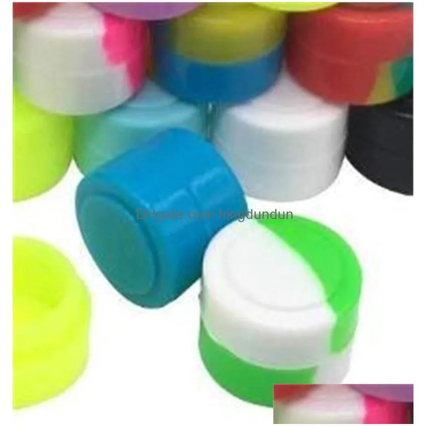 2 ml silicone non-stick container dab jar for concentrate wax oil silicone container 100 pcs 43 v2