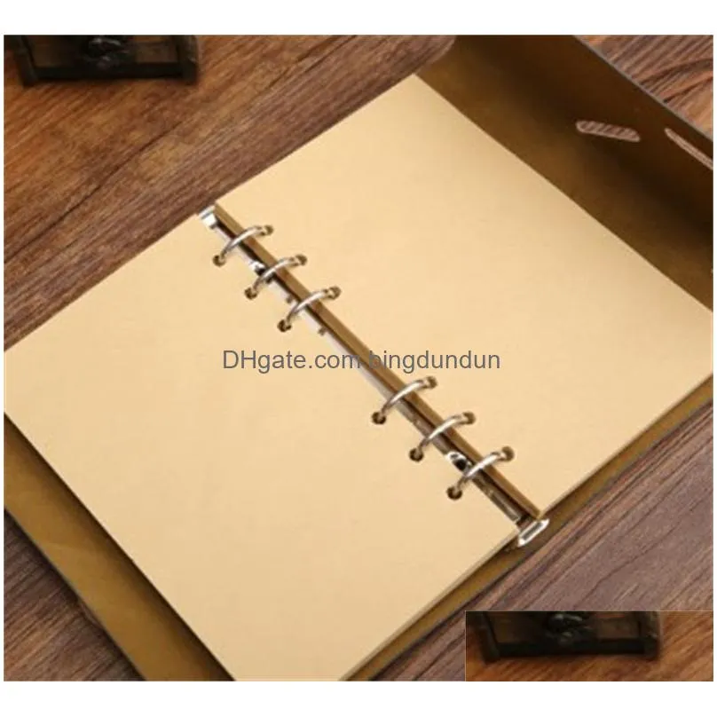 compass bandageds retros notepad loose leafs small notebooks kraft paper rich color notebook school supplies 5 6lq e2