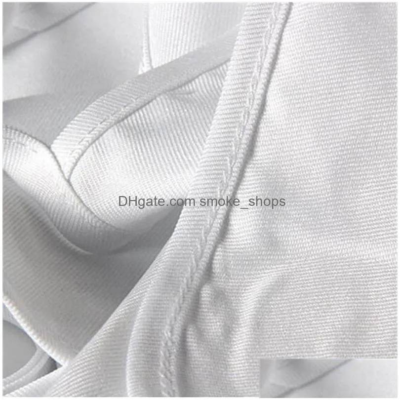 kitchen aprons sublimation blanks diy oil proof antifouling white canvas uniform scarf 70x48 cm printing women men arrival 89ex m2